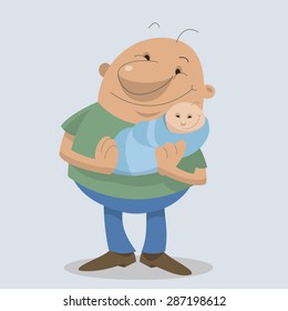 Happy new daddy