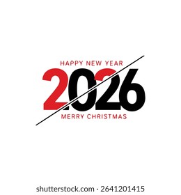 Happy new year 2 0 2 6  vector