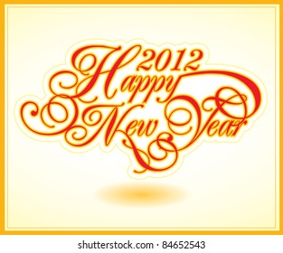 happy new year 2012