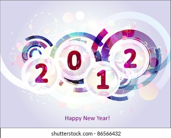 happy new year 2012 abstract background