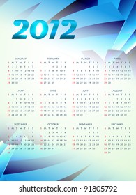 feliz ano novo 2012 design calender