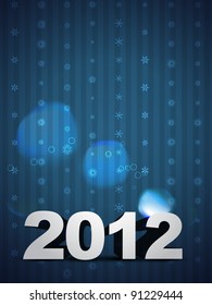 happy new year 2012 vector background with space for your text