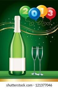 happy new year 2013 background