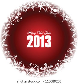 Happy New Year 2013 card