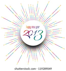 happy new year 2013 celebration background