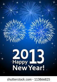 Happy New Year 2013 - vector illustration