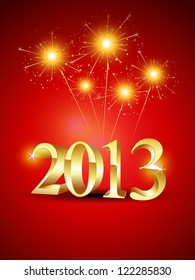 happy new year 2013 vector background