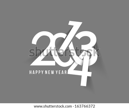 Happy New Year 2013-2014 Text Design