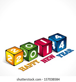 happy new year 2014 background vector