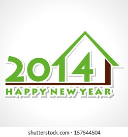 happy new year 2014 background vector 