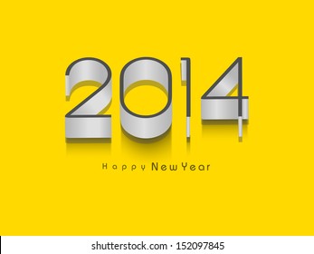 Happy New Year 2014 celebration background.