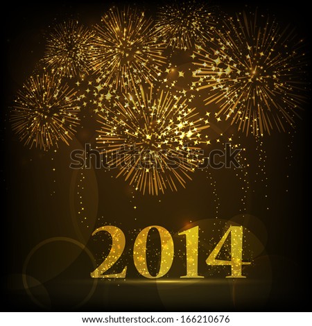 happy new year 2014 celebration flyer stock vector royalty free