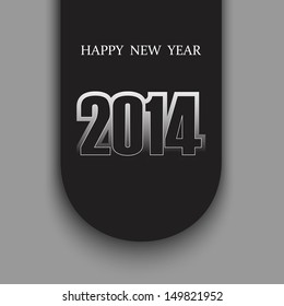 Happy new year 2014 colorful celebration vector design