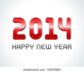 Happy new year 2014 design vector background