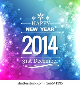 Happy New Year 2014 Flyer Style Design