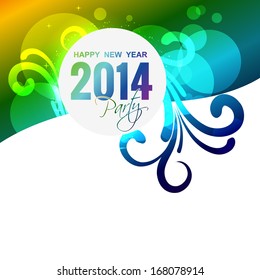 happy new year 2014 illustration