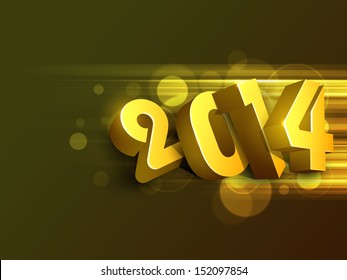 Alles Gute zum Neujahr 2014 - glänzender Hintergrund der Feierlichkeiten.