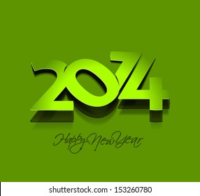 Happy new year 2014 text design