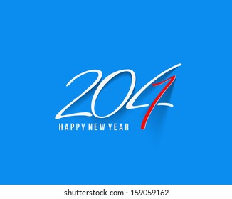 Happy new year 2014 Text Design 