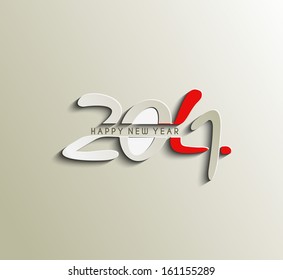 Happy new year 2014 Text Design 
