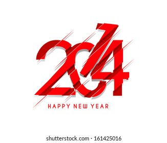 Happy new year 2014 Text Design 