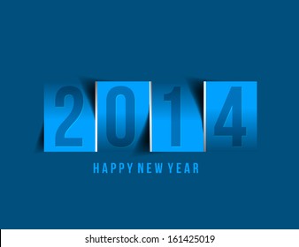 Happy new year 2014 Text Design 