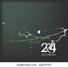 Happy New Year 2014 Text Design 