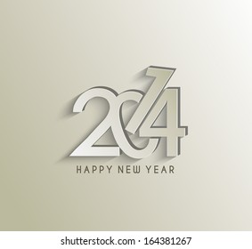 Happy New Year 2014 Text Design 