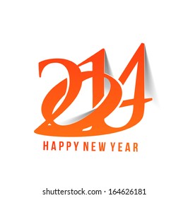 Happy New Year 2014 Text Design
