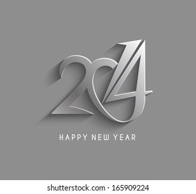 Happy New Year 2014 Text Design