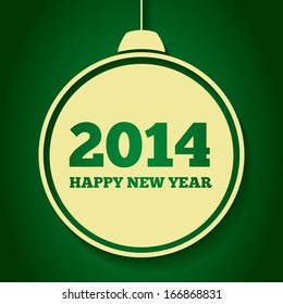 Happy New Year 2014 Text Design