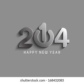 Happy new year 2014 text design