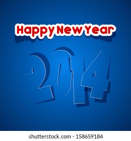 Happy New Year 2014 vector illustration