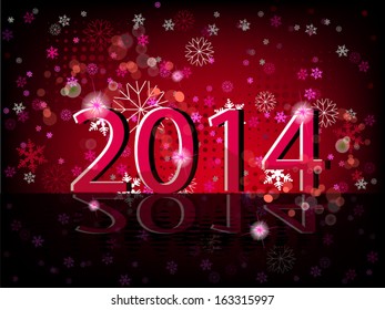 Happy new year 2014 . Vector