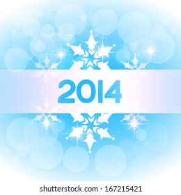feliz diseño vectorial del año 2014