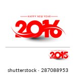 Happy new year 2015 and 2016 Text Design