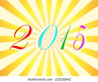 The happy new year for 2015 