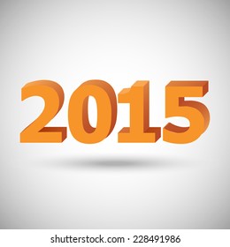 Happy New Year 2015 background, stock vector