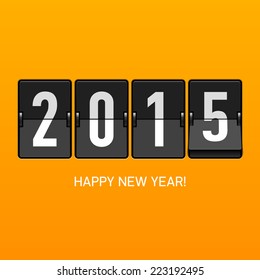 Happy new year 2015 card. Vector.