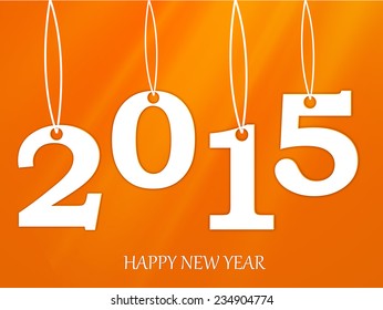 Happy new year 2015 card.