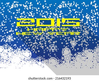 happy new year 2015 celebration background 