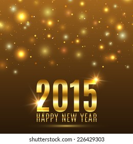 Happy New Year 2015 celebration background. Vector illustration