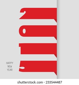 happy new year 2015 color vector illustration