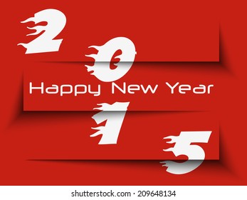Happy new year 2015 Creative Design Vector Illustration for greeting card and background...