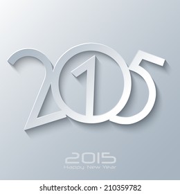 Happy new year 2015 Creative Design Vector Illustration for greeting card and background...
