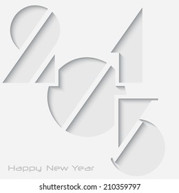 Happy new year 2015 Creative Design Vector Illustration for greeting card and background...