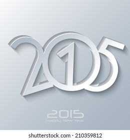 Happy new year 2015 Creative Design Vector Illustration for greeting card and background...