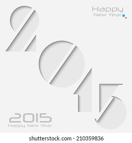 Happy new year 2015 Creative Design Vector Illustration for greeting card and background...