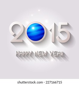 Happy new year 2015 creative greeting card design / Year 2015 vector design element. 
