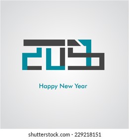 Happy new year 2015 creative design